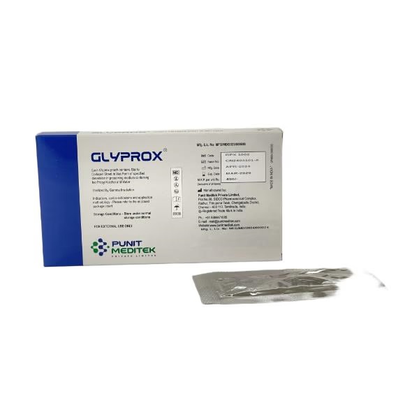 Glyprox Sterile Collagen Sheet in Wet Form (Pack of 10 x 10 cm 5's)