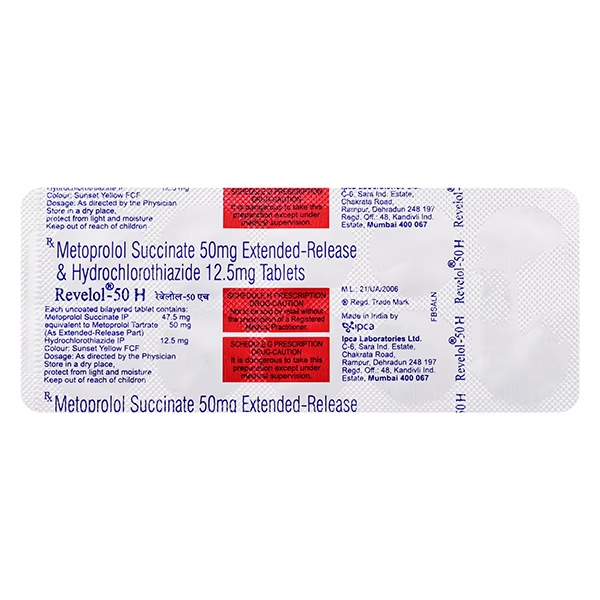 Revelol H 50mg Tablet 10'S