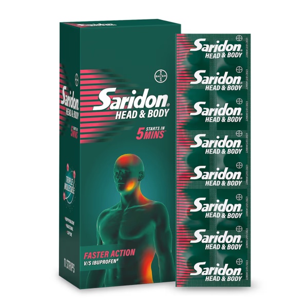 Saridon Head & Body Tablet 10's