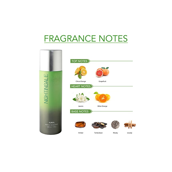 Ajmal 1 Nightingale, 1 Sacred Love And 1 Aurum Femme Deodorants Pack of 3 200 ml