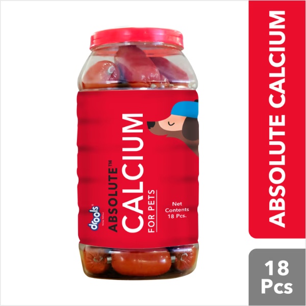 Drools Absolute Calcium Sausage Dog Supplement (Jar) 18's