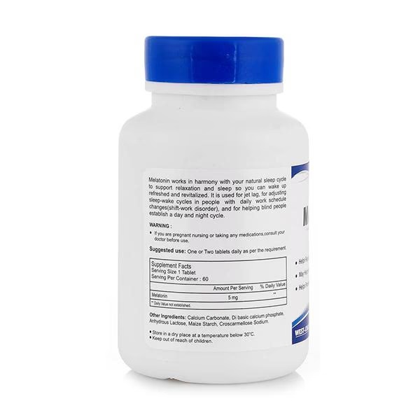 HealthVit Melatonin 5 mg Tablet 60's