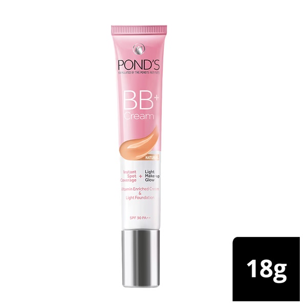 Pond's BB+ Cream, Instant Spot Coverage + Light Make-Up Glow, Natural SPF 30 PA++ 18gm 1 8533-pond-s-bb-cream-instant-spot-coverage-light-make-up-glow-natural-spf-30-pa-18gm-1.jpg