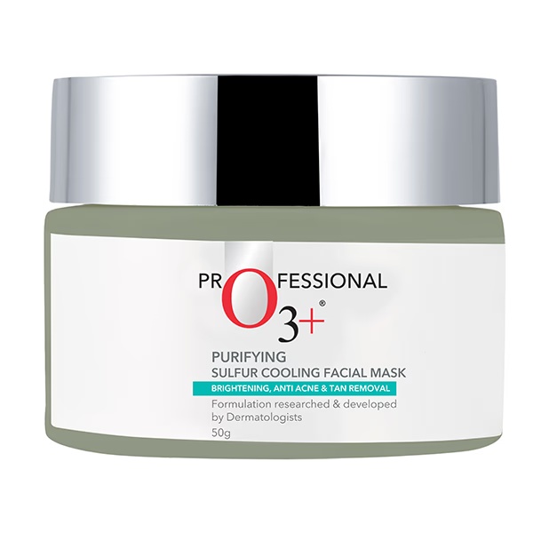 Professional O3+ Dermal Zone Purifying Sulfur Cooling Facial Mask 50 gm