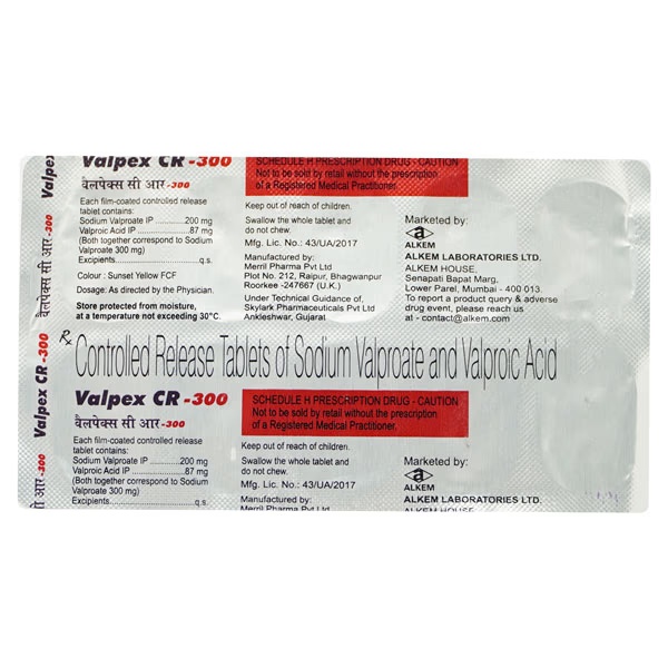 Valpex CR 300mg Tablet 10'S 1 8557-valpex-cr-300mg-tablet-10-s-1.jpg
