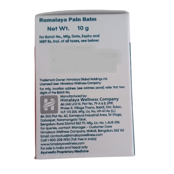 Himalaya Rumalaya Pain Balm Strong - Mint 10 g