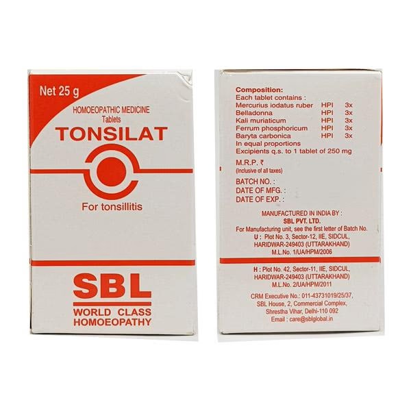 SBL Tonsilat Tablet 25 gm