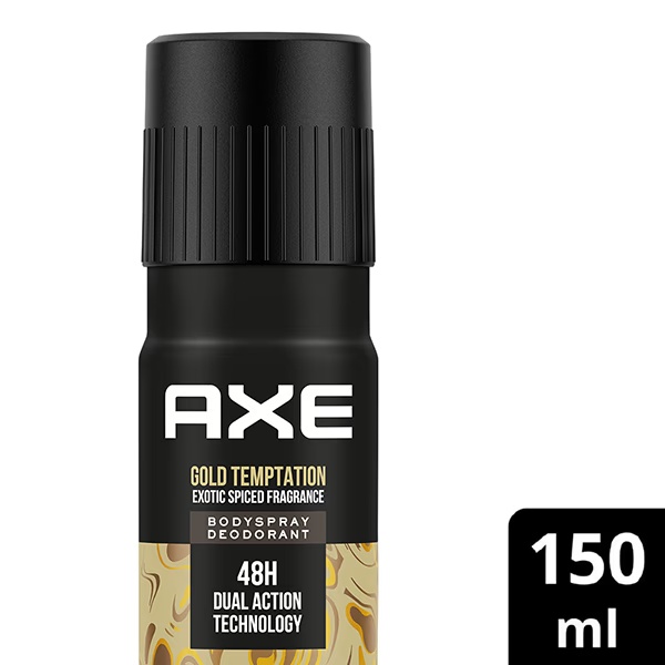 Axe Gold Temptation Long Lasting Deodorant Bodyspray For Men 150 ml