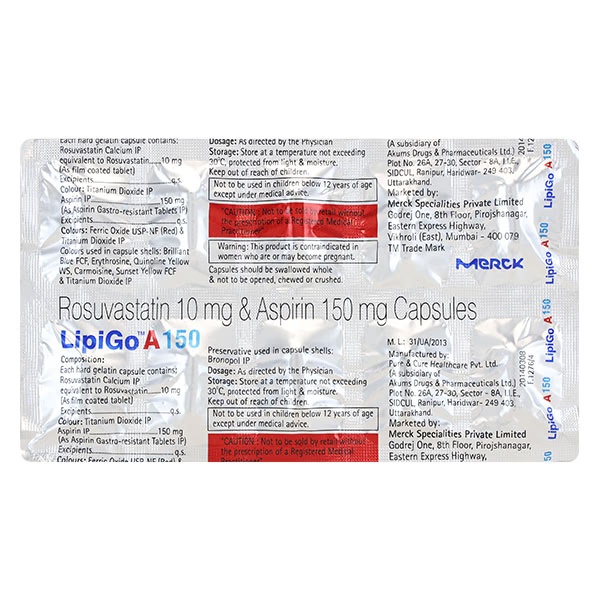 Lipigo A 10/150mg Capsule 10'S