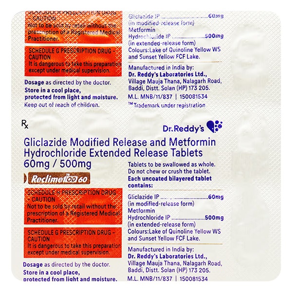 Reclimet OD 60mg Tablet 15'S