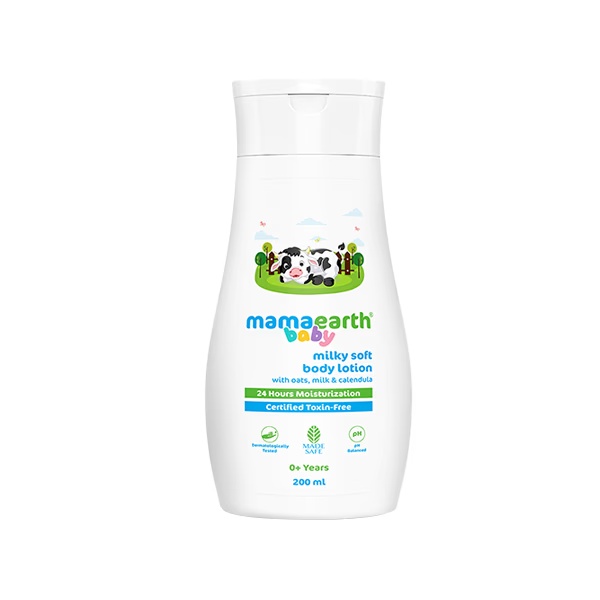 Mamaearth Milky Soft Body Lotion for Babies with Oats, Milk & Calendula 200 ml