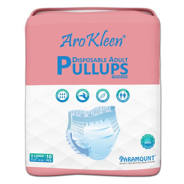 AroKleen Premium Pull Ups Disposable Adult Diaper (XL) (96 cm - 165 cm) (Pack of 2 x 10's) 1's