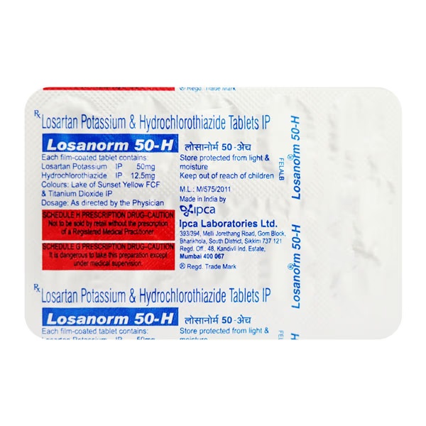 Losanorm H 50mg Tablet 10'S