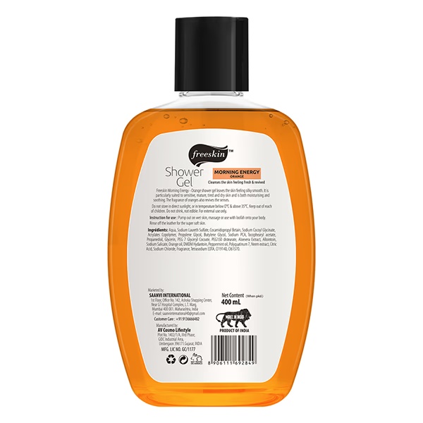 Freeskin Orange Shower Gel 400 ml