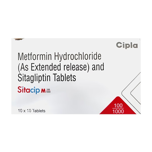 SITACIP M 100/1000 Tablet 10's