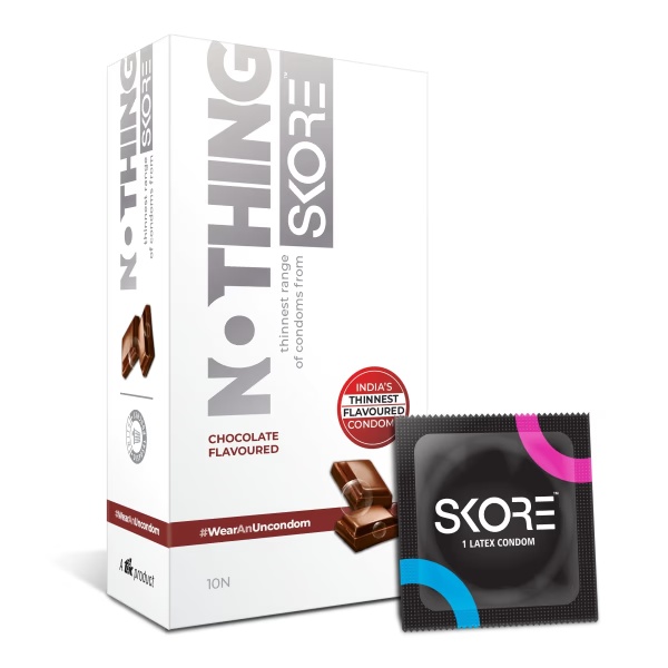 Skore Nothing Condoms - Chocolate 10's