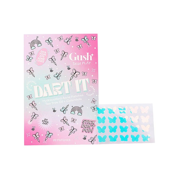 Gush Beauty Dart It Hydrocolloid Pimple Patches For Healing Acne, Zits And Blemishes - Holographic Butterfly 1's