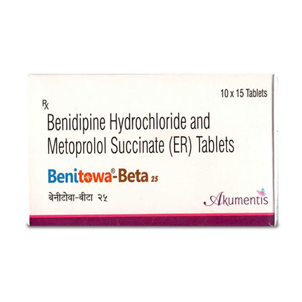 BENITOWA BETA 25mg Tablet 15's