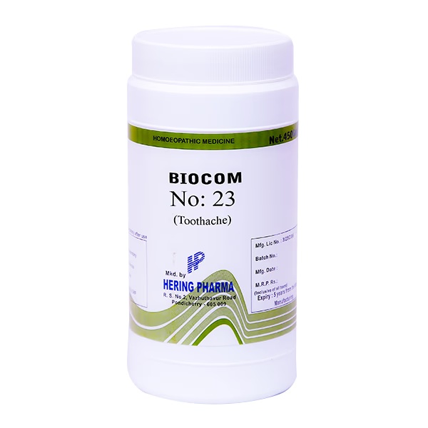 Hering Pharma Biocom No.23 Tablet For Toothache 450 gm