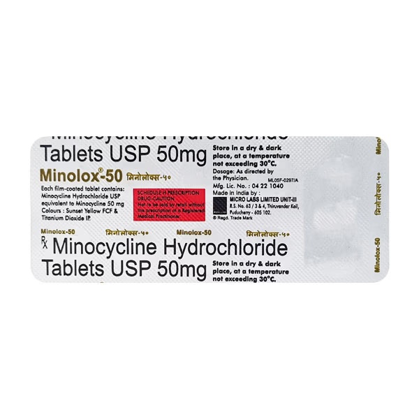 Minolox 50mg Tablet 10'S