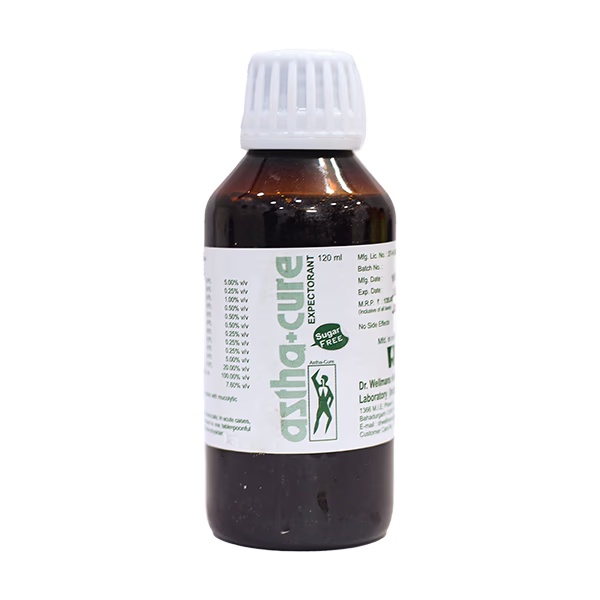 Dr.Wellmans Astha+Cure  Sugar Free Expectorant 120 ml