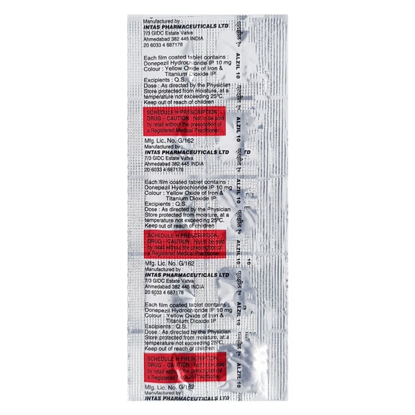 Alzil 10mg Tablet 10'S