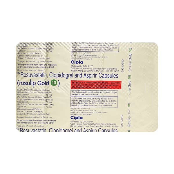 ROSULIP GOLD 10mg Capsule 10's