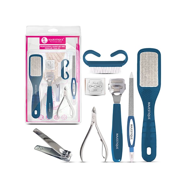 Majestique Professional Manicure And Pedicure Tools Kit For Smooth, Beautiful Feet - Multicolor 7's