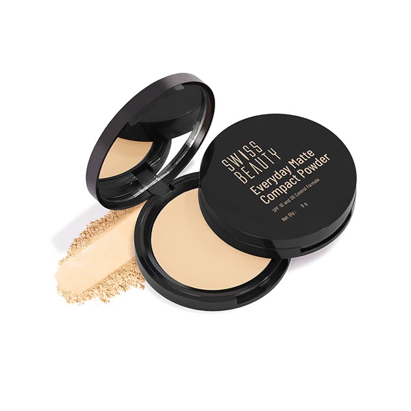 Swiss Beauty Everyday Matte Compact with SPF 10-SAND 9 gm