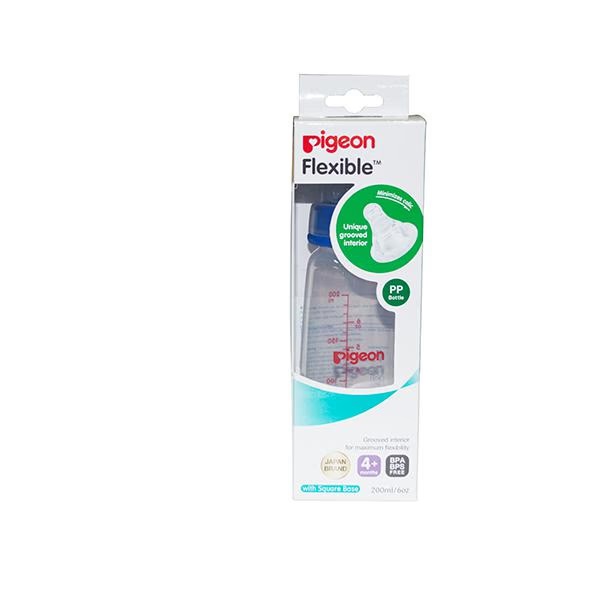 Pigeon Peristaltic Nursing Bottle Kpp Nipple (M) - Blue 200 ml