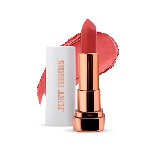 Just Herbs Long Stay Relaxed Matte Lipstick Shea Butter + Jojoba Oil Jhrm 03 (Juicy Peach) 4gm