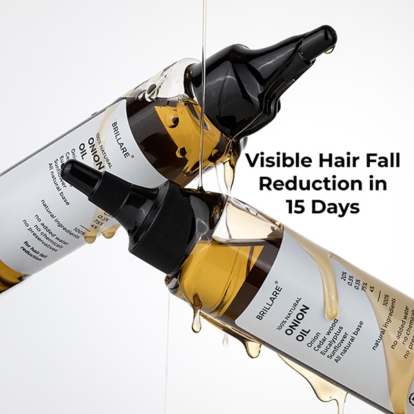 Brillare Onion Oil For Hair Fall Reduction 100 ml
