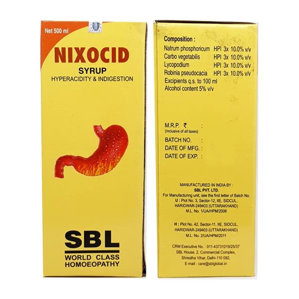 SBL Nixocid Syrup 500 ml