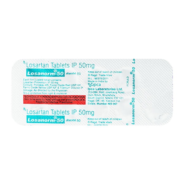Losanorm 50mg Tablet 10'S