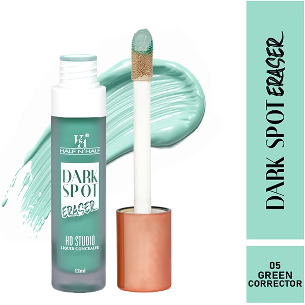 Half N Half Dark Sport Eraser Hd Liquid Concealer Creamy Texture High Coverage Light Weight Concealer for Face Makeup 06 12 ml