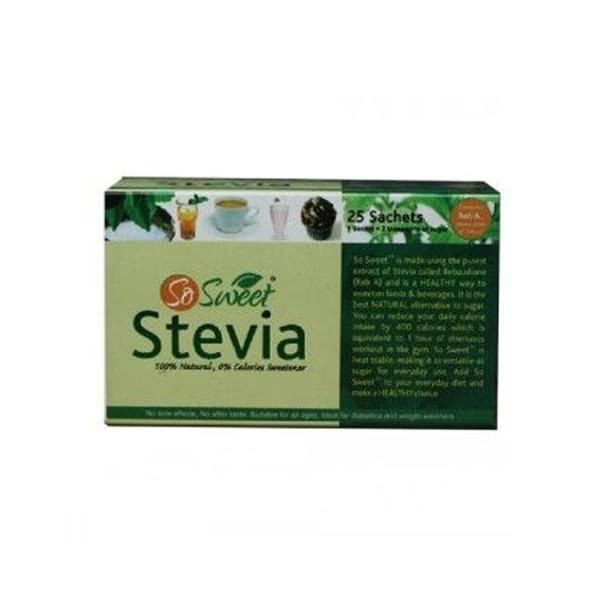 SO Sweet 100% Natural Sweetener Sachet 25's