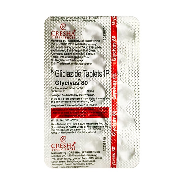 GLYCIVAS 80 Tablet 15's