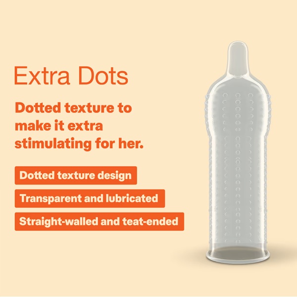 Durex Condoms - Extra Dots 3's