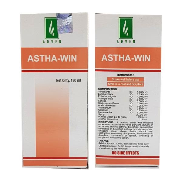 Adven Astha-Win Syrup 180 ml