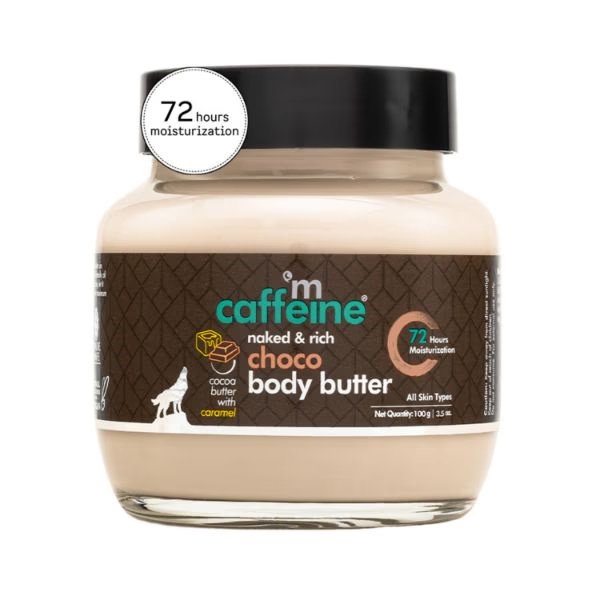 mCaffeine Choco & Shea Body Butter for  72Hrs Moisturization & Stretch Marks  100 gm