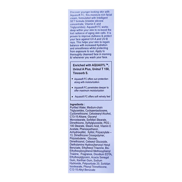 AQUASOFT FC ADVANCED FACIAL PARABEN FREE Cream 60g