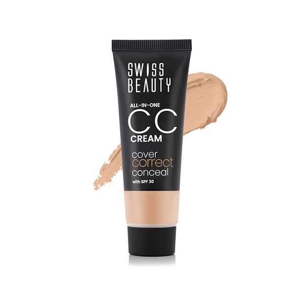 Swiss Beauty All-In-One CC Cream-Caramel Beige 25 gm