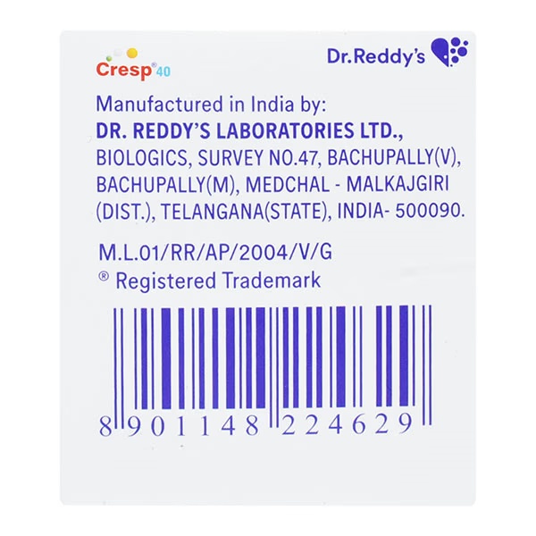Cresp 40mcg Injection(Pfs) 0.4ml