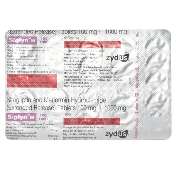 SIGLYN M 100/1000 Tablet 10's