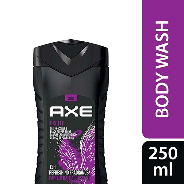 Axe Excite 3 In 1 Body Face & Hair Wash for Men Fragrance 250 ml
