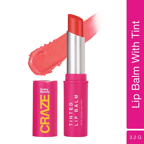 Swiss Beauty Craze Tinted Lip Balm Cherry Crush 3.2 gm 1 9831-swiss-beauty-craze-tinted-lip-balm-cherry-crush-3-2-gm-1.jpg