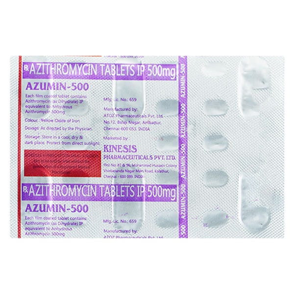 Azumin 500mg Tablet 6'S