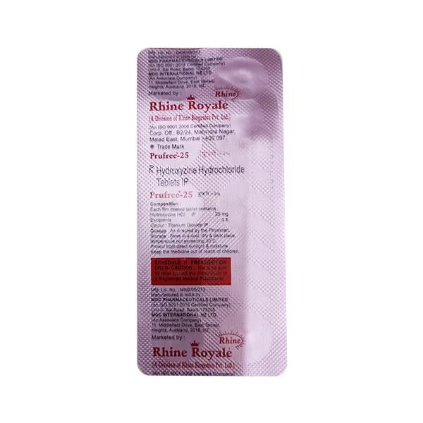 PRUFREE 25mg Tablet 10's