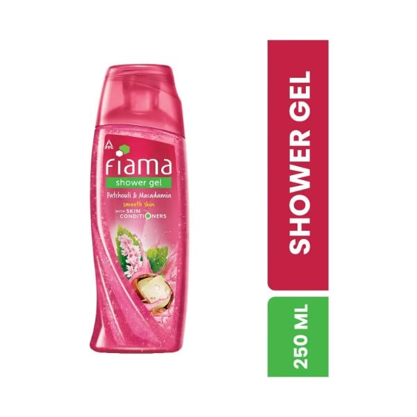 Fiama Shower Gel Patchouli & Macadamia Body Wash with Skin Conditioners for Soft Glowing Skin bottle 250 ml