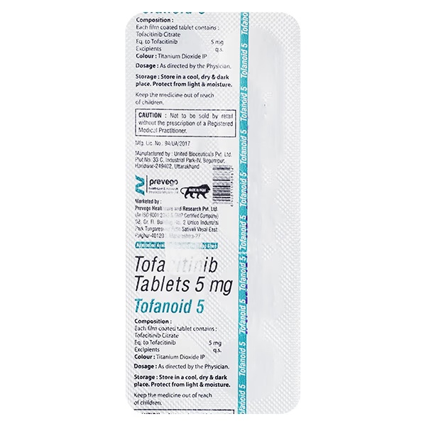 TOFANOID 5 Tablet 10's